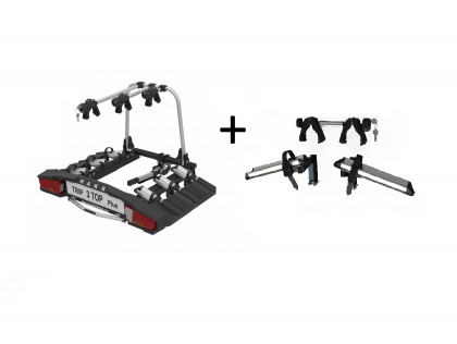 Náhled produktu - Nosič kol na tažné Hakr Trip TOP Plus 3+1 adaptér pro 4. kolo