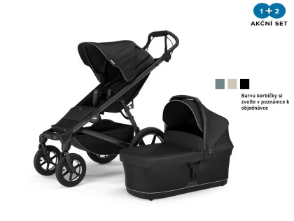 Náhled produktu - Thule Urban Glide 4-wheel Black + hluboká korba (volitelná barva)