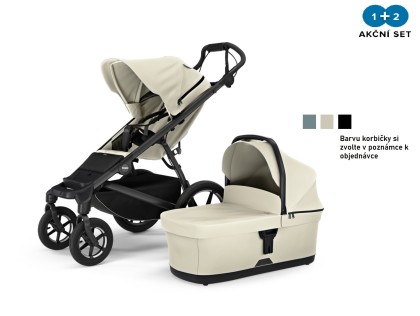 Náhled produktu - Thule Urban Glide 4-wheel Soft Beige + hluboká korba (volitelná barva)