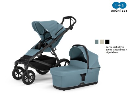 Náhled produktu - Thule Urban Glide 4-wheel Mid-Blue + hluboká korba (volitelná barva)