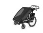 Thule Chariot Sport 2 G3 DOUBLE Black + bike set + kočárkový set + běžecký set