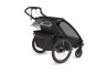 Thule Chariot Sport 2 G3 DOUBLE Black + bike set + kočárkový set + běžecký set