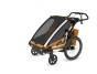 Thule Chariot Sport 2 G3 DOUBLE Natural Gold + bike set + kočárkový set + běžecký set