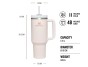 STANLEY Quencher H2.O FlowState Tumbler 1180 ml Rose Quartz