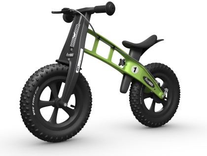 Dětské odrážedlo FirstBIKE FAT EDITION zelené