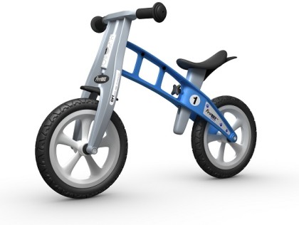 Náhled produktu - Dětské odrážedlo FirstBike Basic Light Blue – BEZ BRZDY